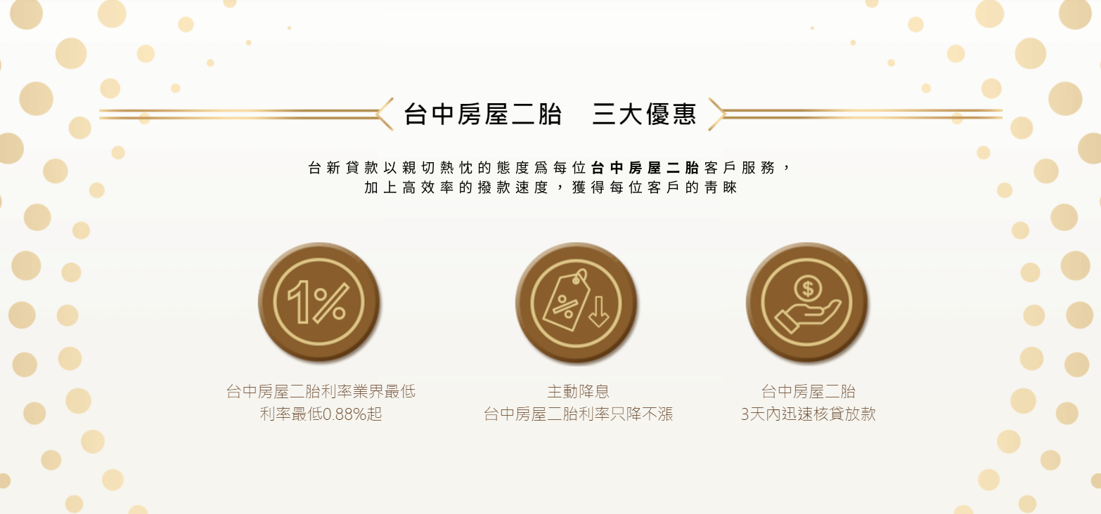 民間台新貸款台中房屋二胎優勢